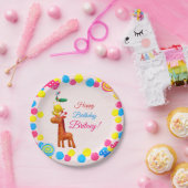 Assiettes En Carton Kawaii Animal Tower Plaques de papier d'anniversai (Fête)