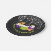 Assiettes En Carton Kawaii Halloween Cupcakes fête d'anniversaire (Angle)