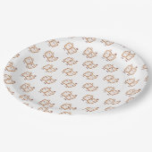 Assiettes En Carton Kawaii Marshmallow Smores (Angle)