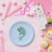 Assiettes En Carton Kawaii Narwhal (Fête)