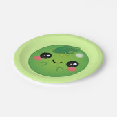 Assiettes En Carton Kawaii Pea (Angle)