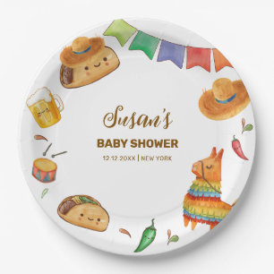 Assiettes En Carton Kawaii Rustic Fiesta Taco Bout Un Baby shower