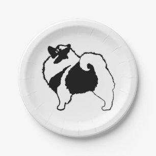 Assiettes En Carton Keeshond Graphics - Cute Original Chig Art