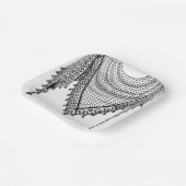 Assiettes En Carton Keffiyeh Écharpe palestinienne tissu traditionnel (Angulaire)