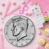 Assiettes En Carton Kennedy Half Dollar (Fête)