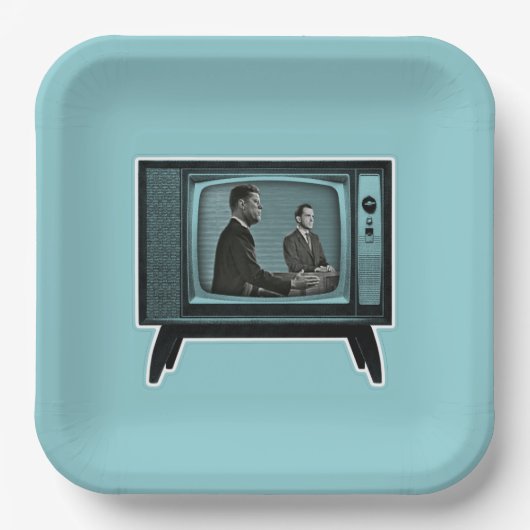 Assiettes En Carton Kennedy Nixon 1960 (Recto)