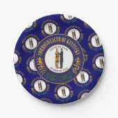 Assiettes En Carton Kentuckian Flag & Seal, Kentucky (Devant)