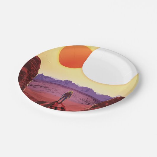 Assiettes En Carton Kepler Space Voyage Destination Planète Aventure (Angle)