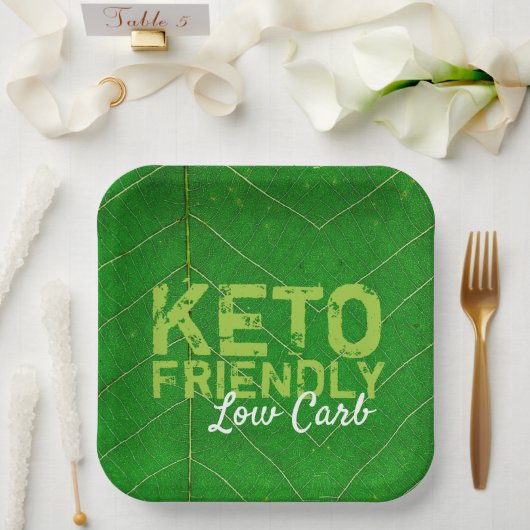 Assiettes En Carton Keto Friendly Low Carb (Mariage)