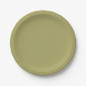Assiettes En Carton Khaki (Devant)