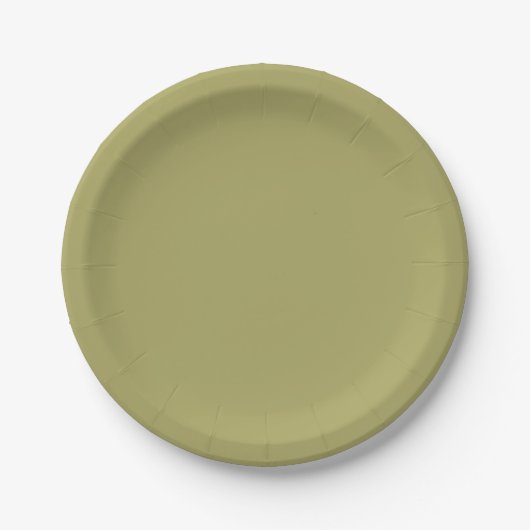 Assiettes En Carton Khaki (Devant)