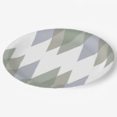 Assiettes En Carton Khaki triangles (Angle)