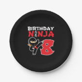 Assiettes En Carton Kids Birthday Ninja (Devant)