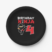 Assiettes En Carton Kids Birthday Ninja (Devant)