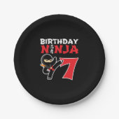 Assiettes En Carton Kids Birthday Ninja (Devant)