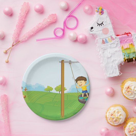 Assiettes En Carton Kids In The Park (Fête)