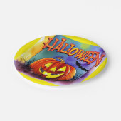 Assiettes En Carton Kine de Halloween (Angle)