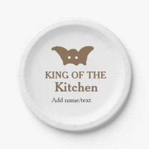 Assiettes En Carton King of the cuisine chef cuisine ajouter nom couro