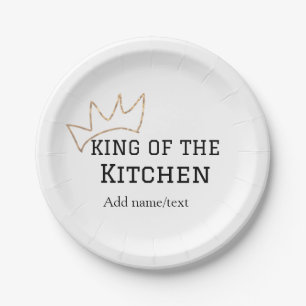 Assiettes En Carton King of the cuisine chef cuisine ajouter nom couro