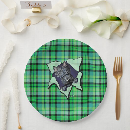 Assiettes En Carton KiniArt Christmas Scottie BLAST Plaques en papier (Mariage)