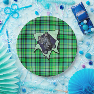 Assiettes En Carton KiniArt Christmas Scottie BLAST Plaques en papier