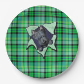 Assiettes En Carton KiniArt Christmas Scottie BLAST Plaques en papier (Devant)