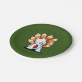 Assiettes En Carton KiniArt Westie Plaques papier Thanksgiving (Angle)