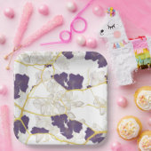 Assiettes En Carton Kintsugi japonais. Double face. (Fête)