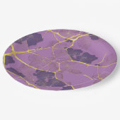 Assiettes En Carton Kintsugi japonais. Double face. (Angle)