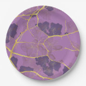 Assiettes En Carton Kintsugi japonais. Double face. (Devant)