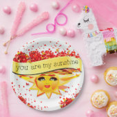 ASSIETTES EN CARTON KISSES DE SOLEIL (Fête)