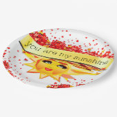 ASSIETTES EN CARTON KISSES DE SOLEIL (Angle)