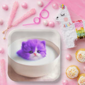 Assiettes En Carton Kitten (Fête)