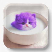 Assiettes En Carton Kitten (Recto)