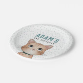Assiettes En Carton Kitten anniversaire thématique pour un adorable jo (Angle)