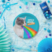 Assiettes En Carton Kitten crache vers le ciel (Fête)