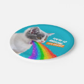 Assiettes En Carton Kitten crache vers le ciel (Angle)