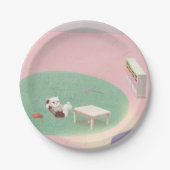 Assiettes En Carton Kitten détente dans le salon (Devant)