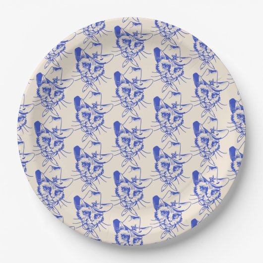 Assiettes en carton Kitty (Devant)