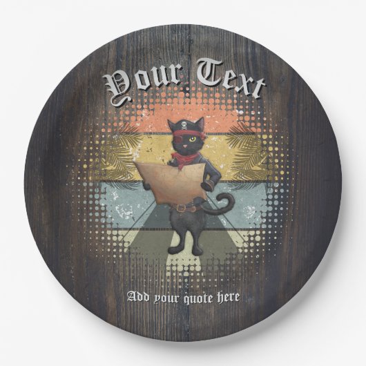 Assiettes En Carton Kitty Buccaneer's Sunset Quest (Devant)