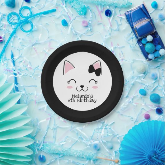 Assiettes En Carton Kitty Cat (Fête)