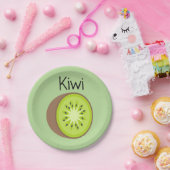 Assiettes En Carton Kiwi (Fête)