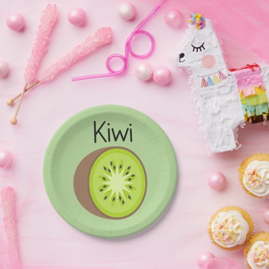 Assiettes En Carton Kiwi (Fête)