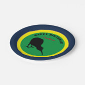 Assiettes En Carton Kiwi Bird & Happy Birthday, Parti néo-zélandais (Angle)