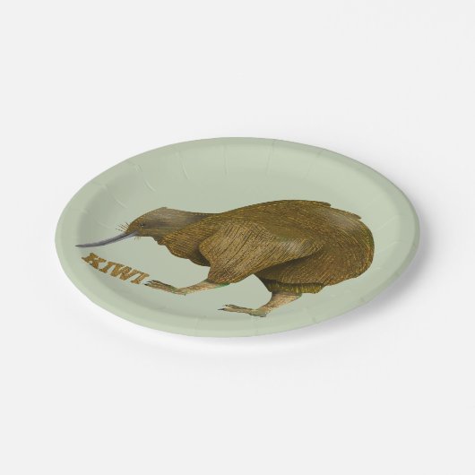 Assiettes En Carton Kiwi N.Z. Bird (Angle)