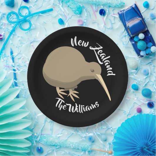 Assiettes En Carton Kiwi néo-zélandais (Fête)