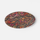 Assiettes En Carton Klee Expressionniste Forêt Abstraite Art Moderne (Angle)