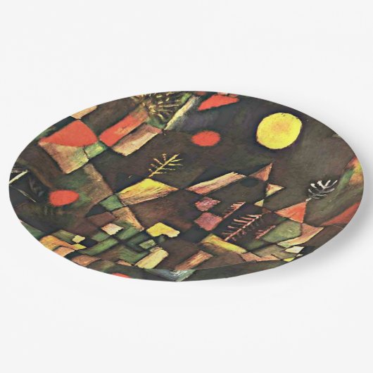 Assiettes En Carton Klee - Pleine lune (Angle)