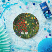 Assiettes En Carton Klimt - Jardin agricole avec tournesols (Fête)