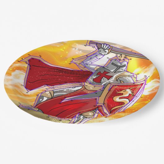 Assiettes En Carton Knight Connect (Angle)